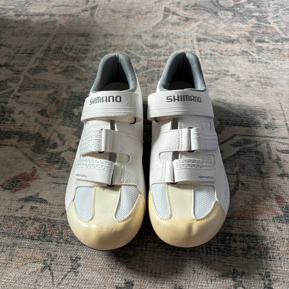 Shimano RP2W Road Cycling Women’s Spin Shoes Size 43 Men's 9.5/10 US. No Cleats.